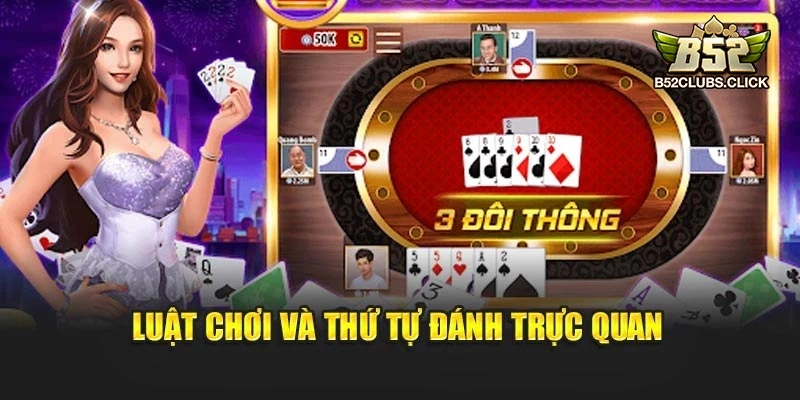 Luật chơi và thứ tự đánh trực quan